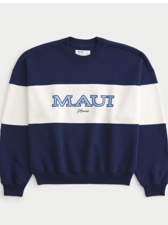 Hollister Other - Hollister  Navy & White Crewneck Sweatshirt
